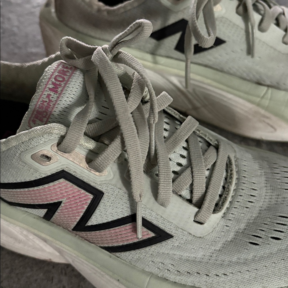 New Balance Women's Athletic Shoes - Light Green and Pink - Picture 3 of 6